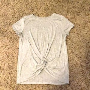 Soft Grey Knotted Shirt